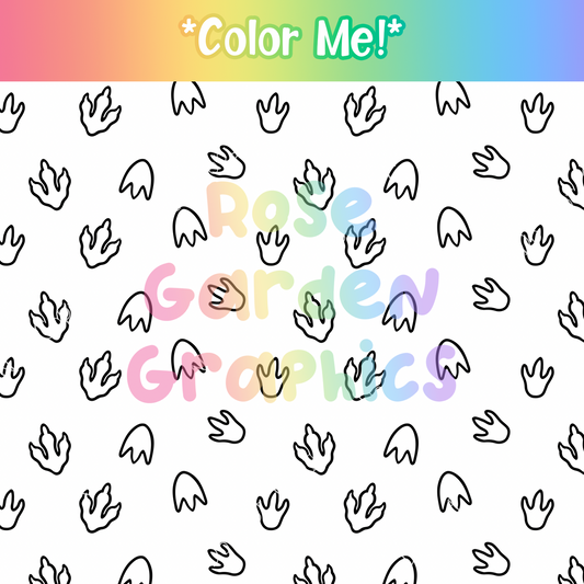 Color Me Dinosaurs Coordinate Seamless Image