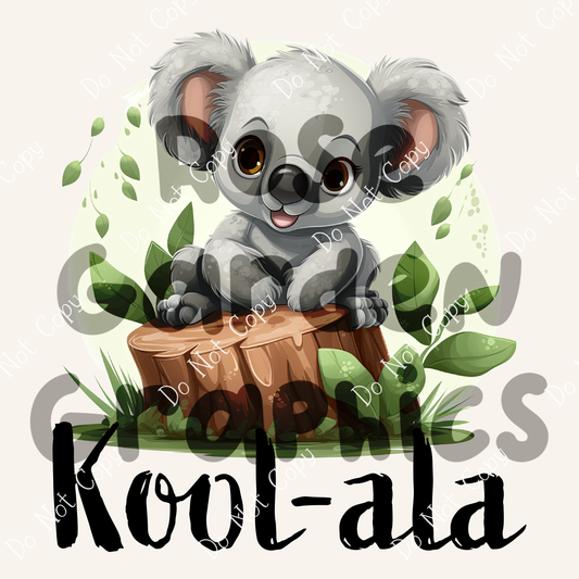 Cute Koala "Kool-ala" PNG