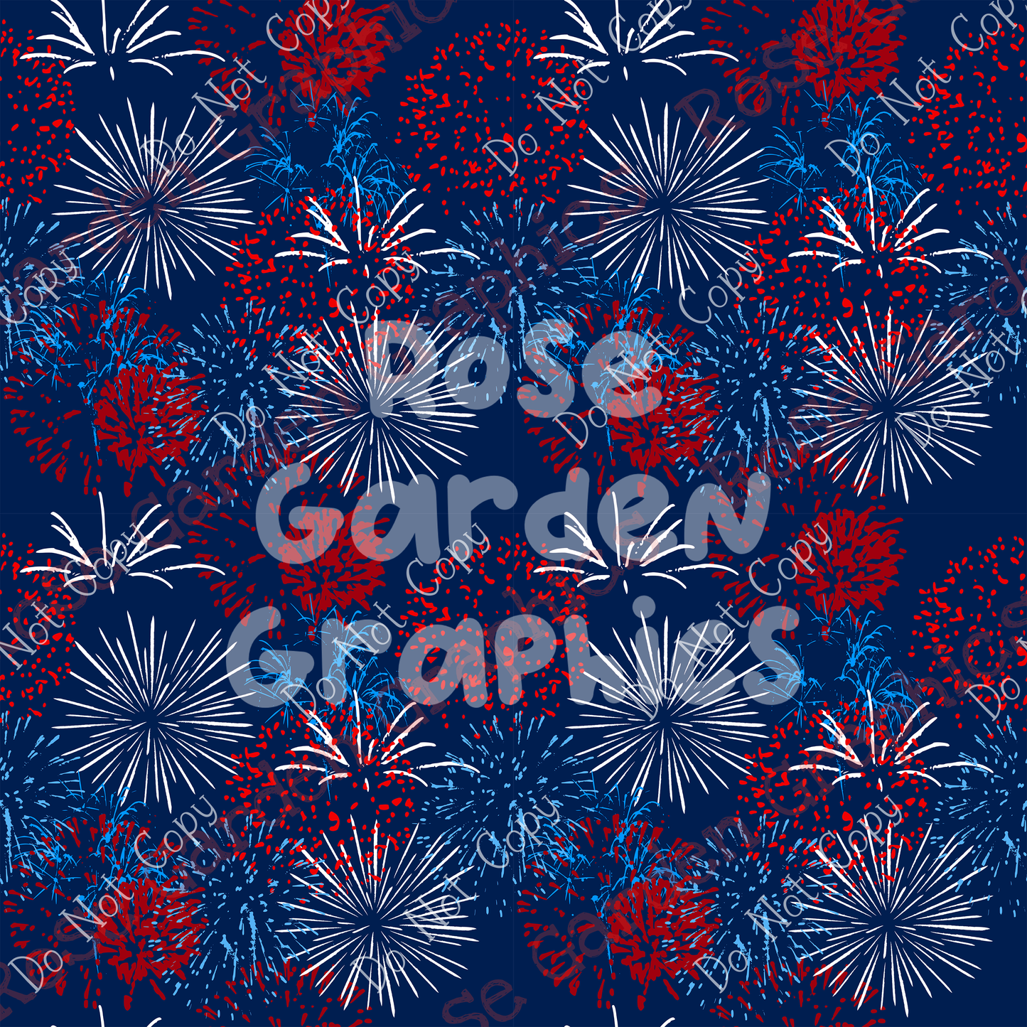 Firework Bursts Seamless Image