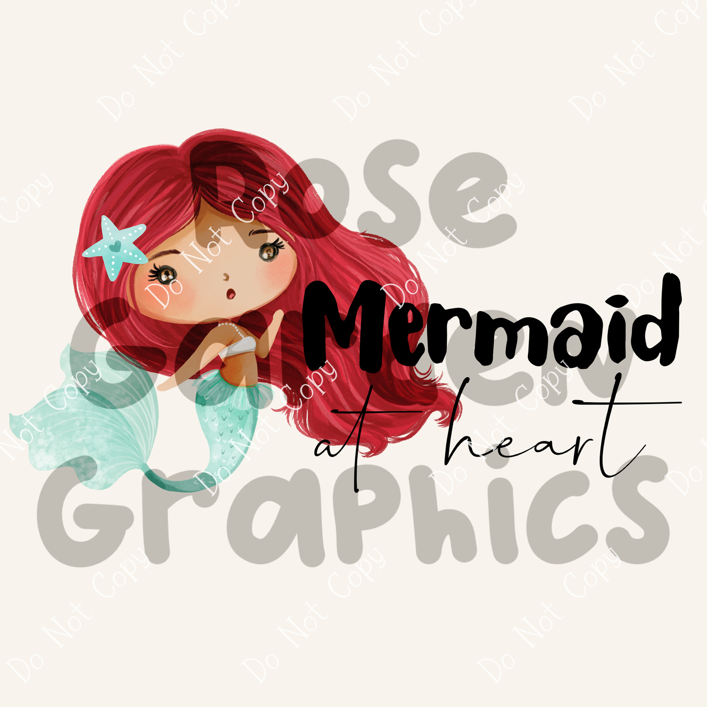 Mermaids "Mermaid at Heart" PNG