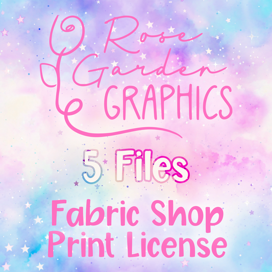 Fabric and/or Sublimation Transfer Transfer Shop License (5 Files)