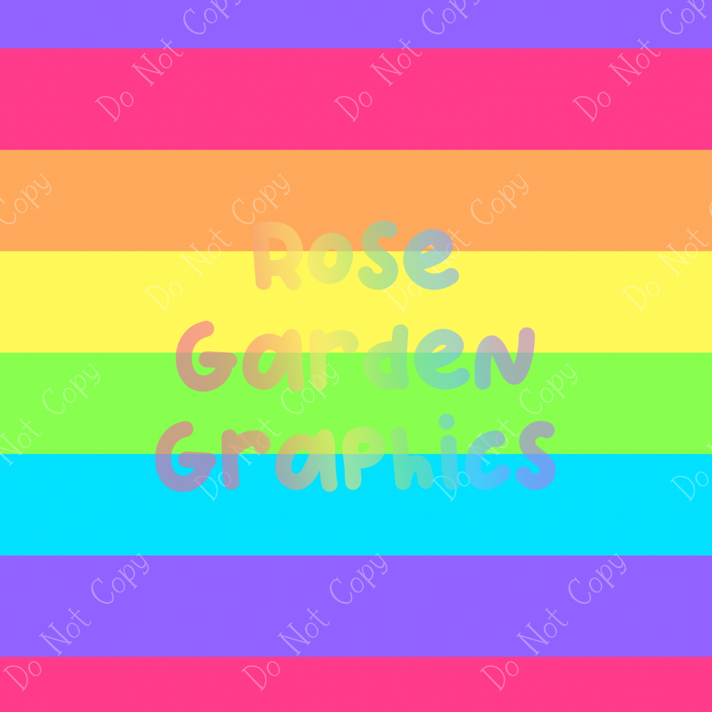 Rainbow Stripes (Bright Pastel) Seamless Image