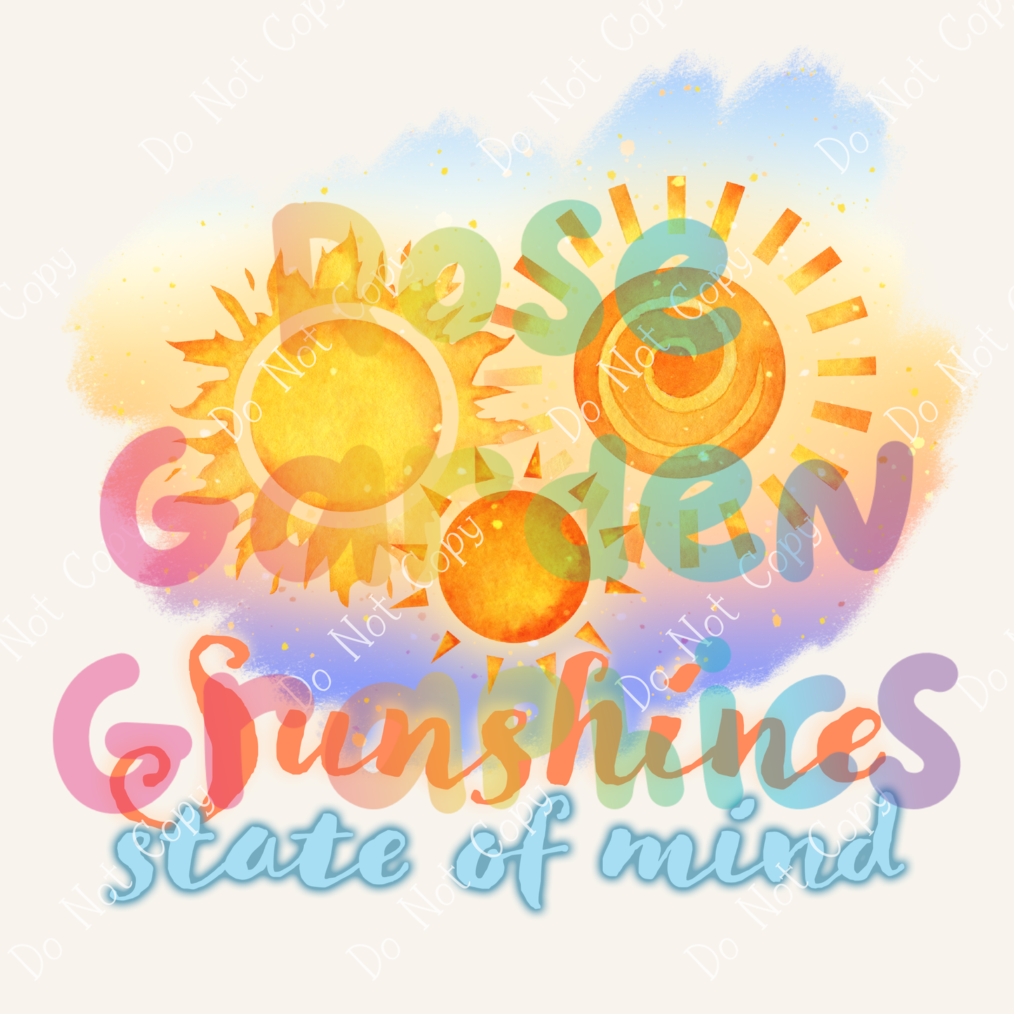 Sunset Suns "Estado mental soleado" PNG