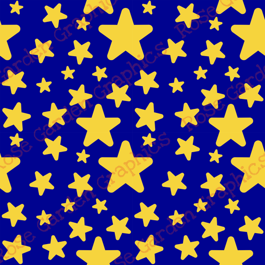 Nighttime Stars Seamless Image