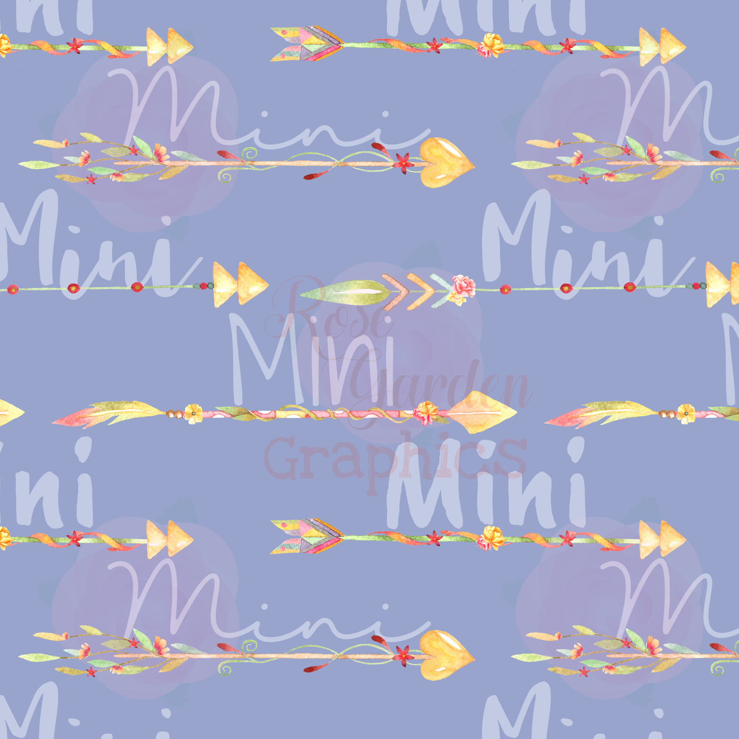 Floral Arrows "Mini" Seamless Image