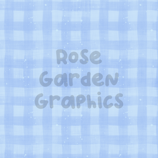 Baby Blue Gingham Seamless Image