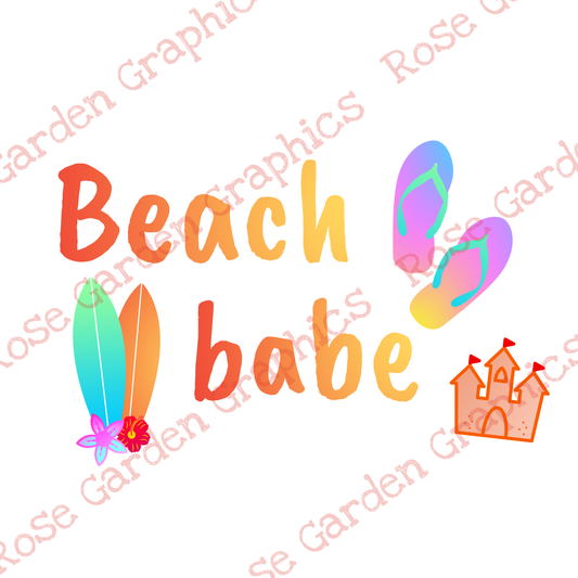 Beach Days "Beach Babe” PNG