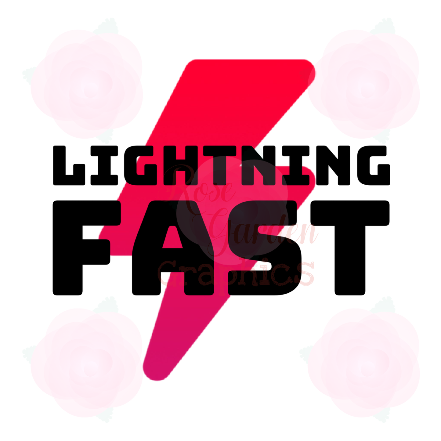 Lightning Bolt "Lightning Fast" PNG