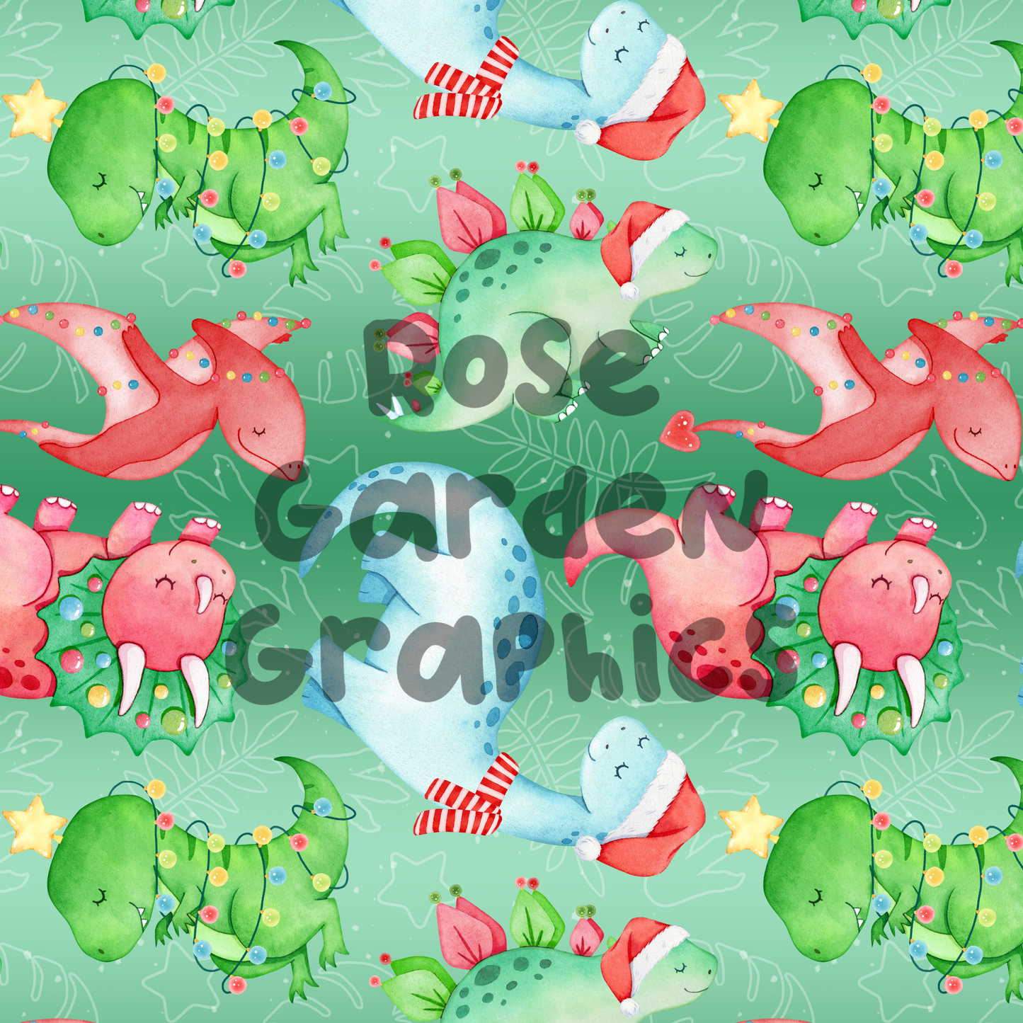 Imagen perfecta de dinosaurios de Navidad