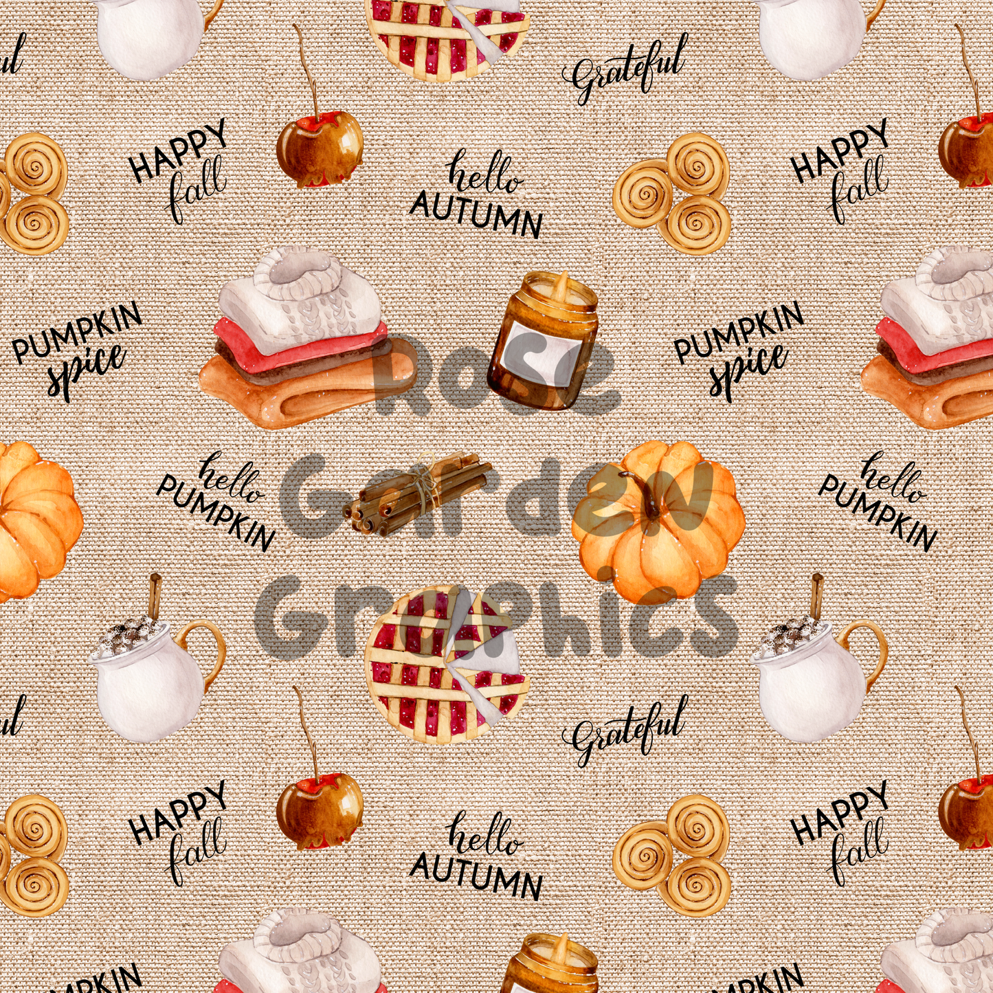 Cozy Fall Seamless Image