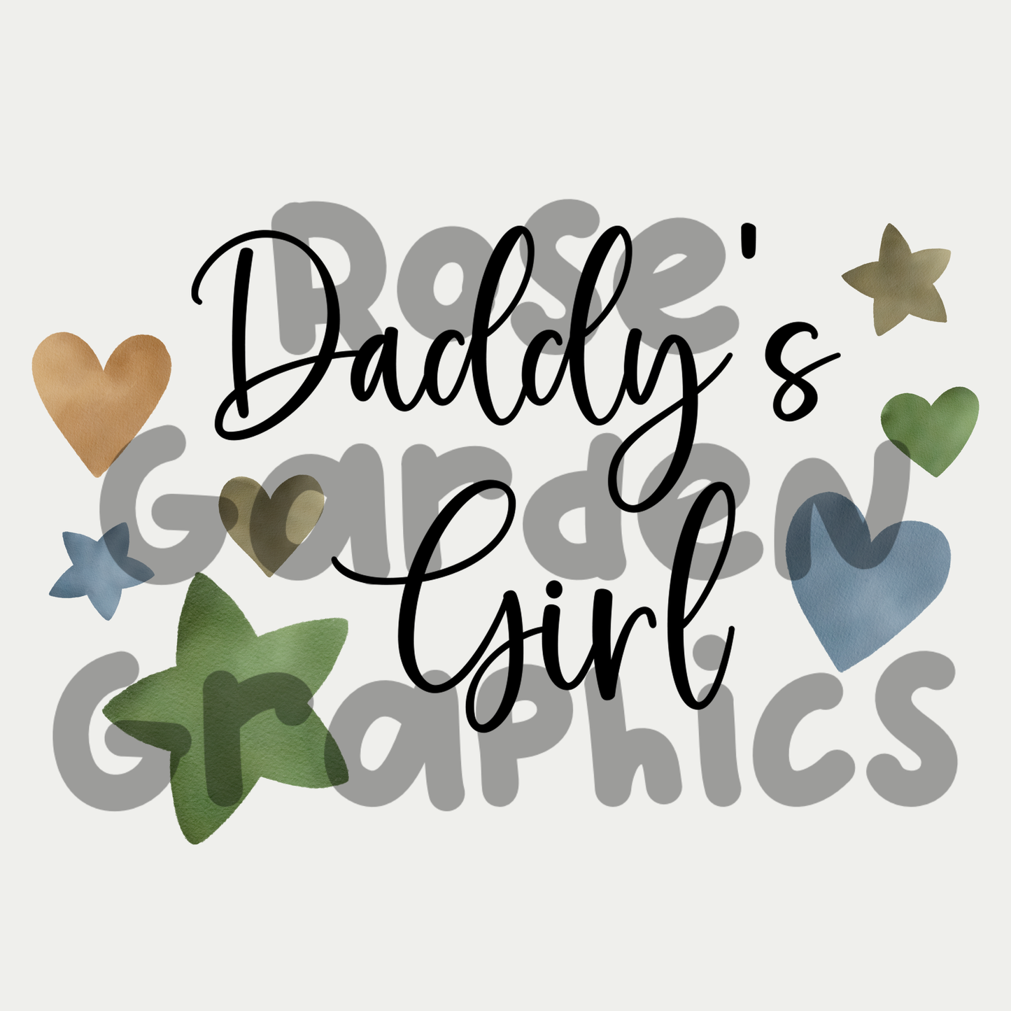 Sea Stars and Hearts "Daddy's Boy" & "Daddy's Girl" 2 PNGs