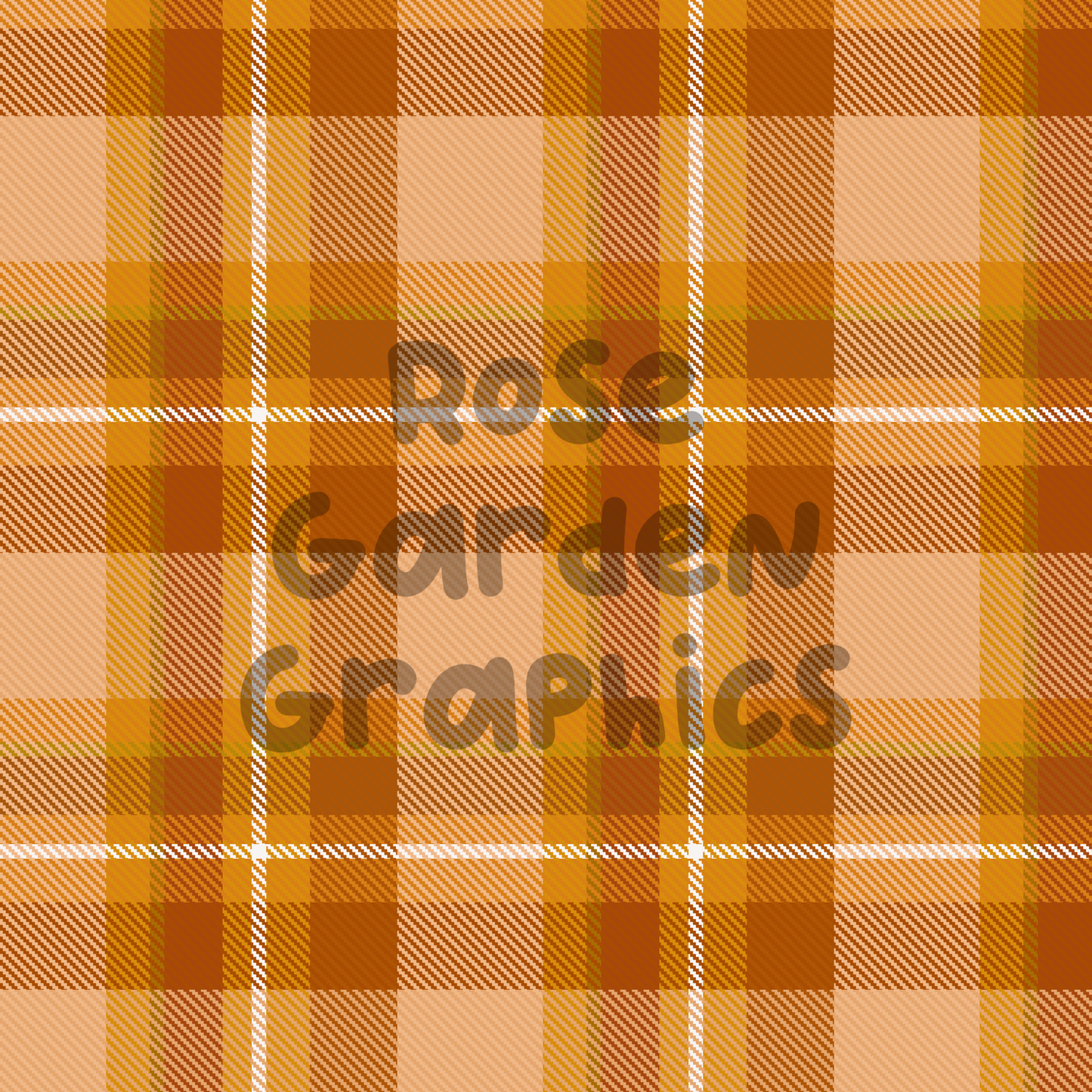 Fall Orange Plaid Seamless Image