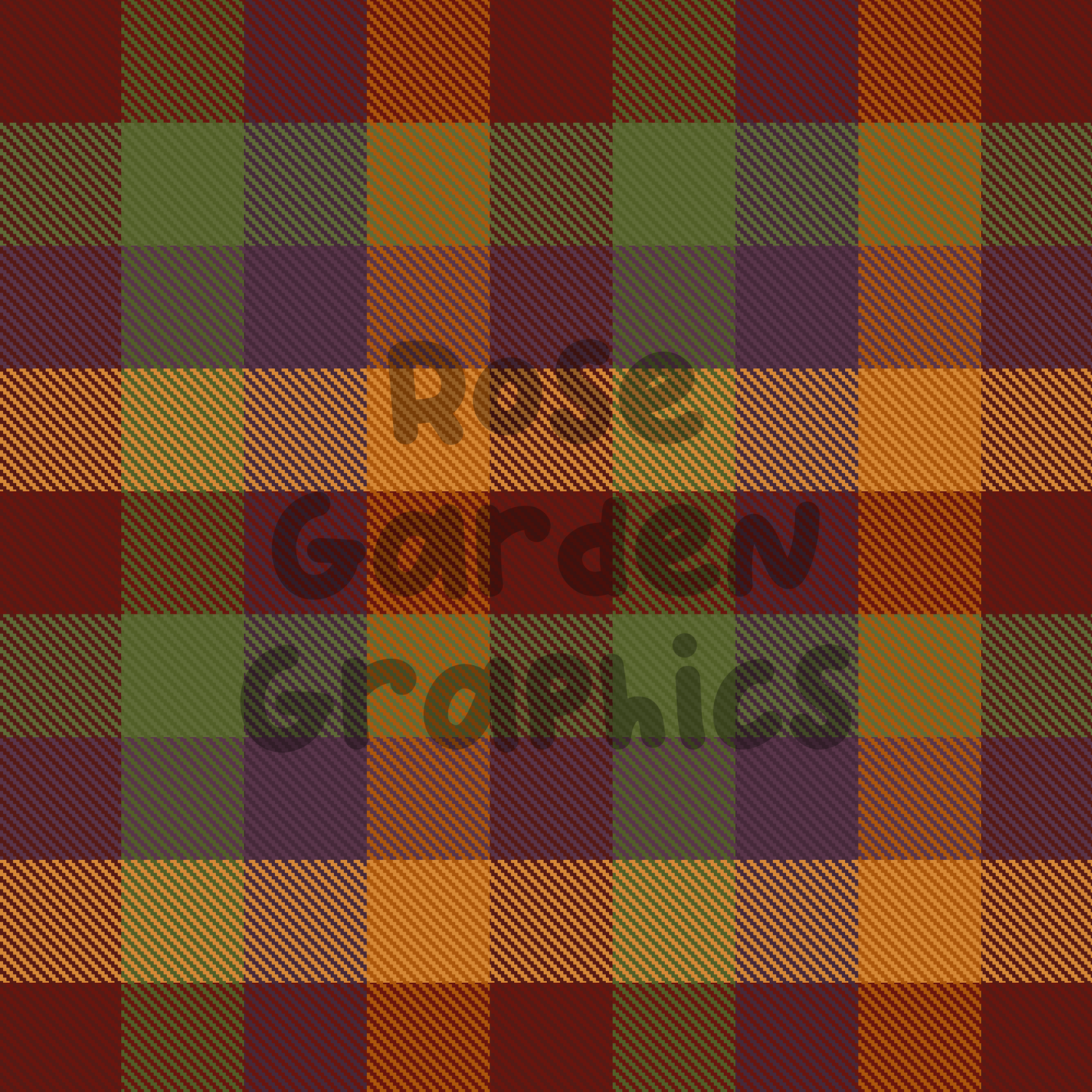 Fall Palette Plaid A&B 2 Seamless Images