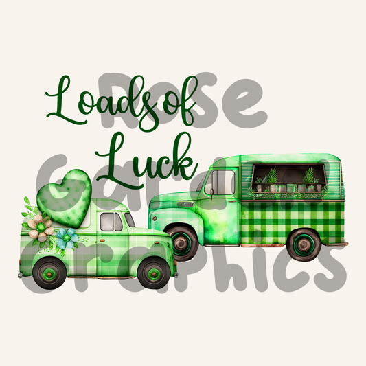 Green Trucks "Loads of Luck" PNG