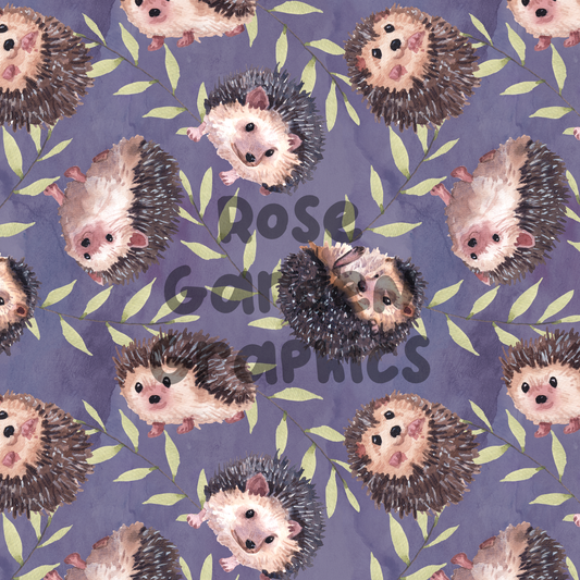 Hedgehogs Seamless Image