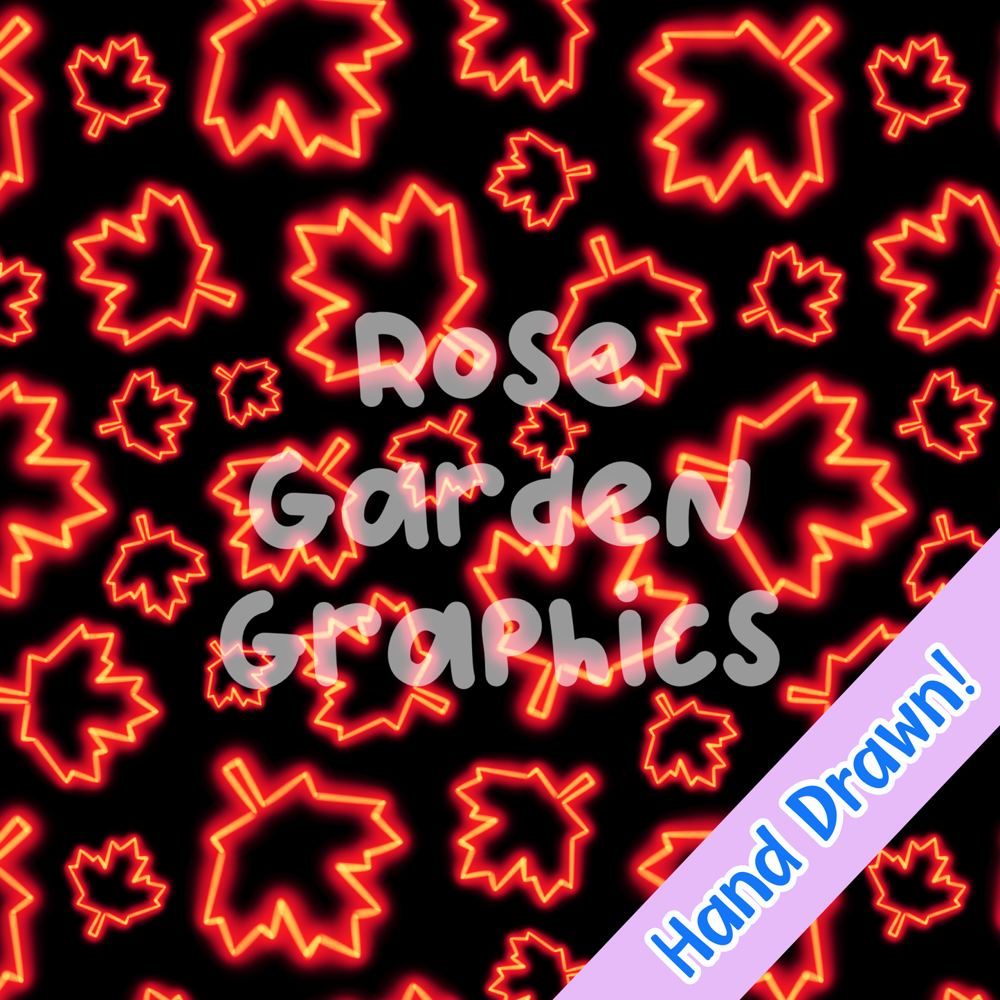 Hockey Glow (canadiense) Hojas de arce que coordinan una imagen perfecta