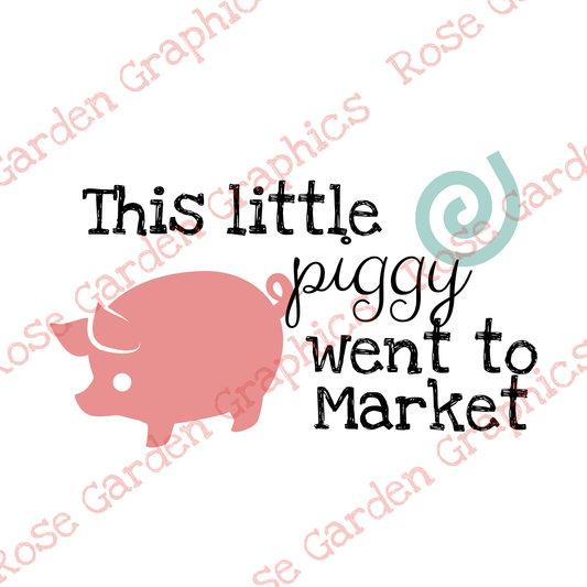 This Little Piggy "This Little Piggy Went to Market” PNG