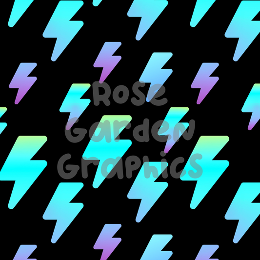 Lightning Bolts (Bright Gradient) 2 Seamless Images