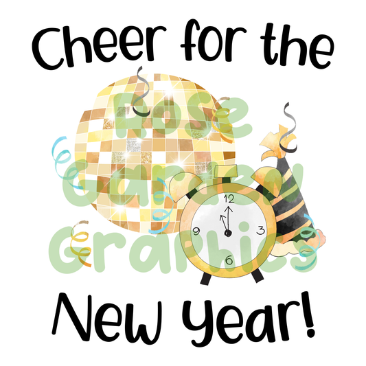 New Year Cheer "Cheer for the New Year" PNG