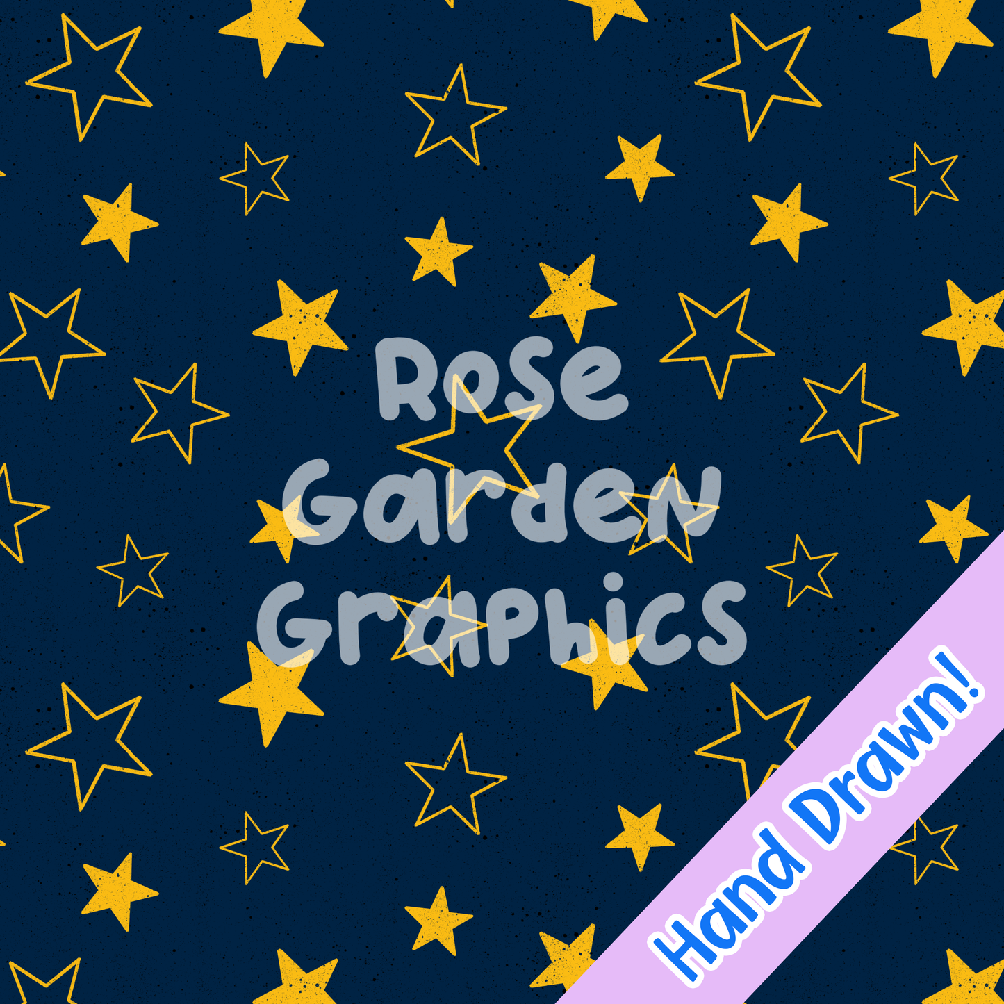 Navy Stars Seamless Image