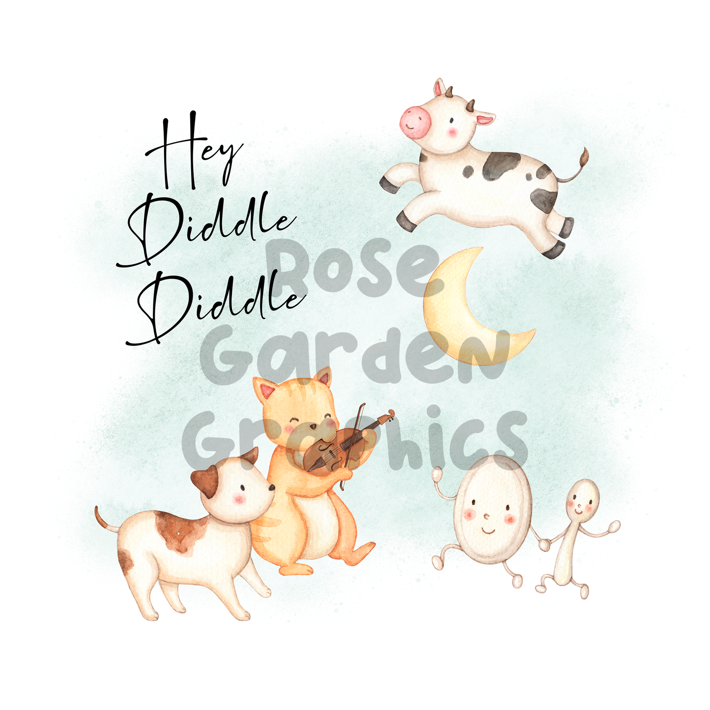 Canciones infantiles "Hey Diddle Diddle" PNG