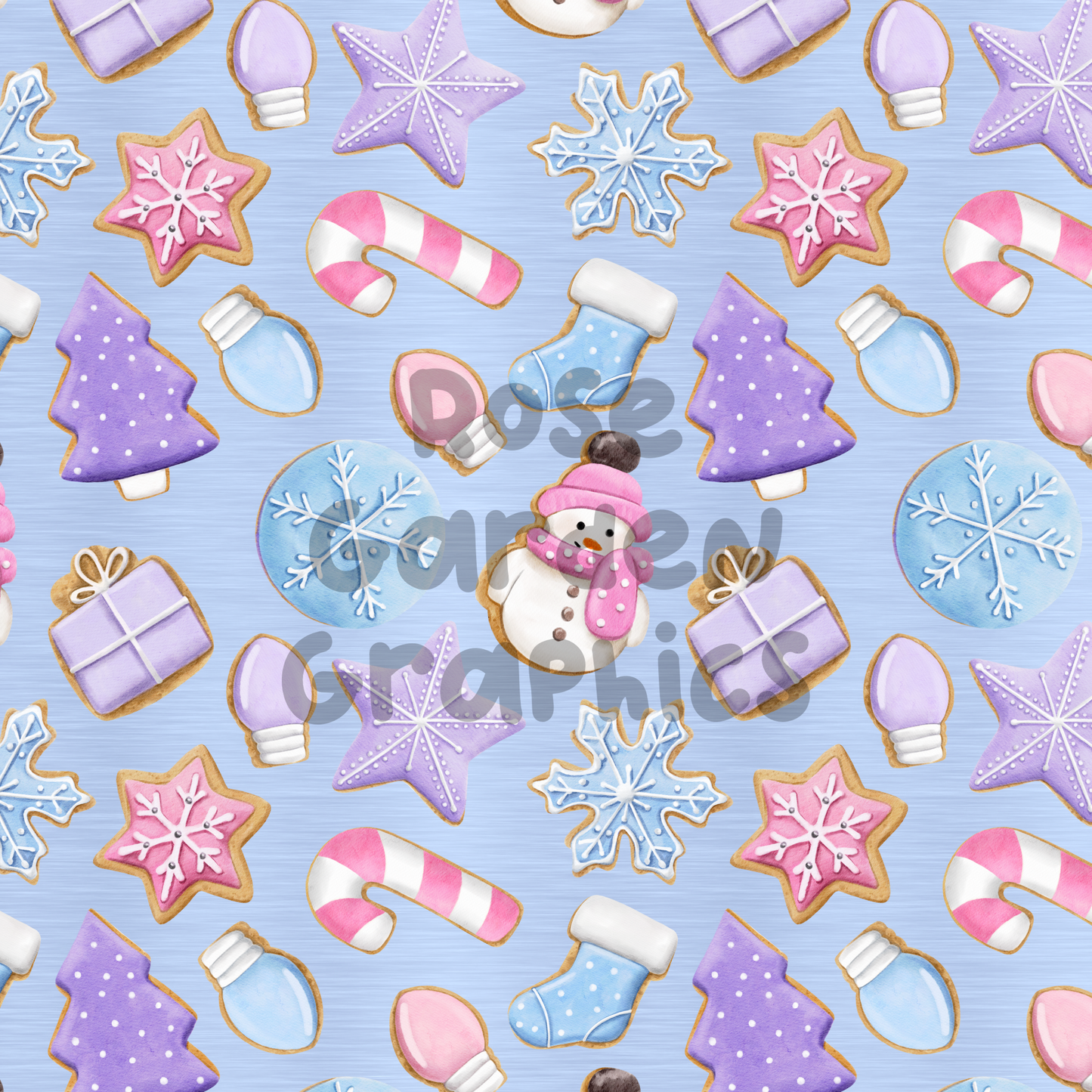 Imagen perfecta de galletas navideñas en colores pastel