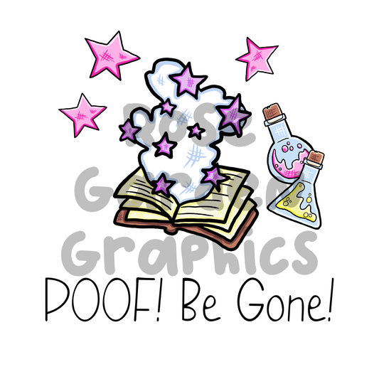 Spring Witch "Poof! Be Gone!" PNG