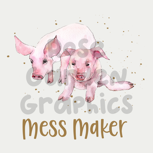 Pigs Splatter "Mess Maker" PNG