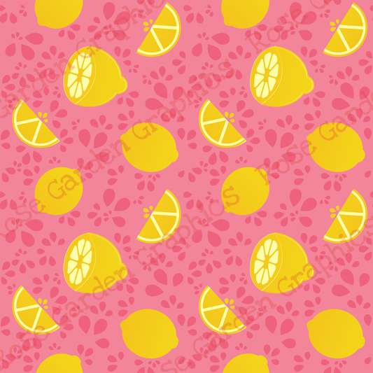 Pink Lemonade Seamless Image
