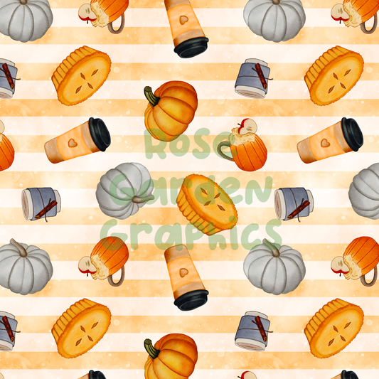 Pumpkin Spice Seamless Image