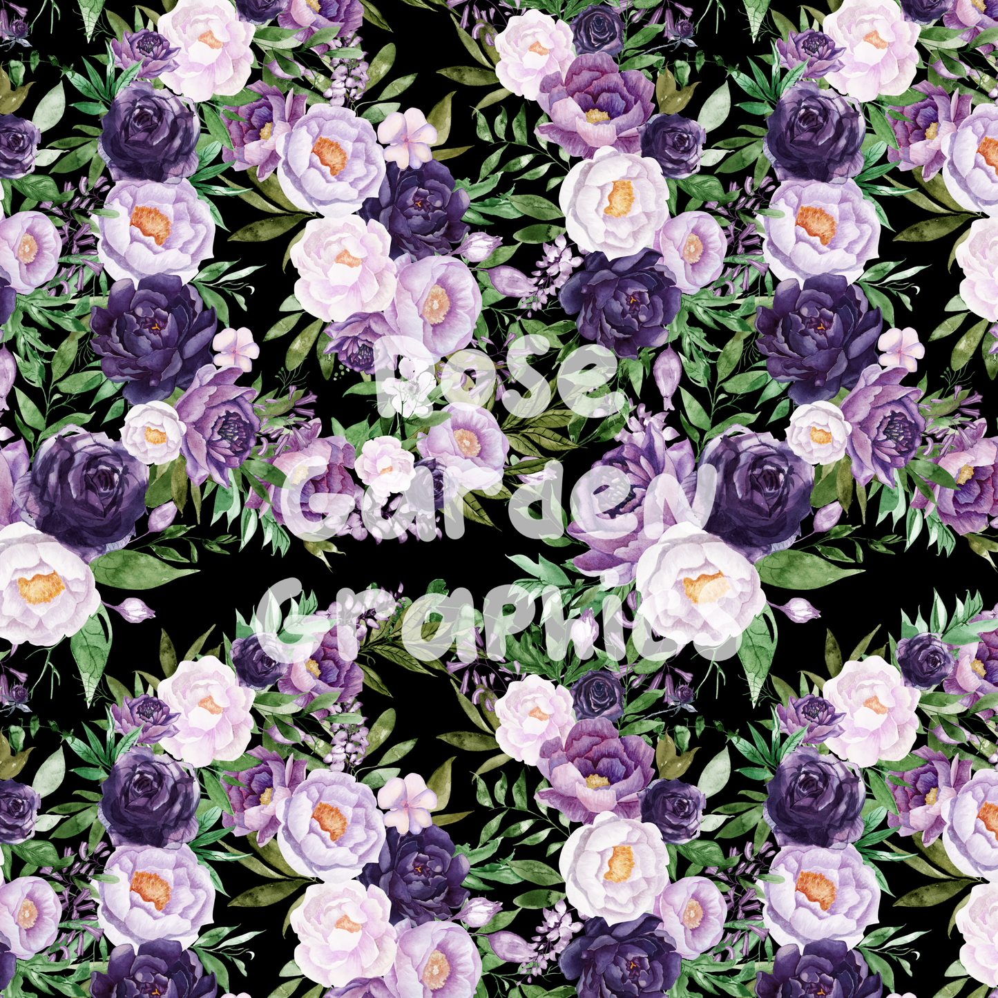 Purple Floral Seamless Image