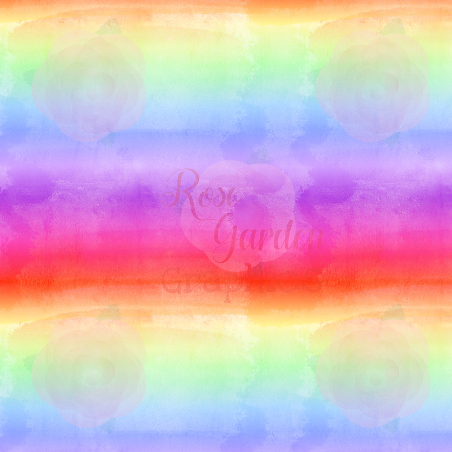 Watercolor Rainbow Mandalas Coordinating Seamless Image