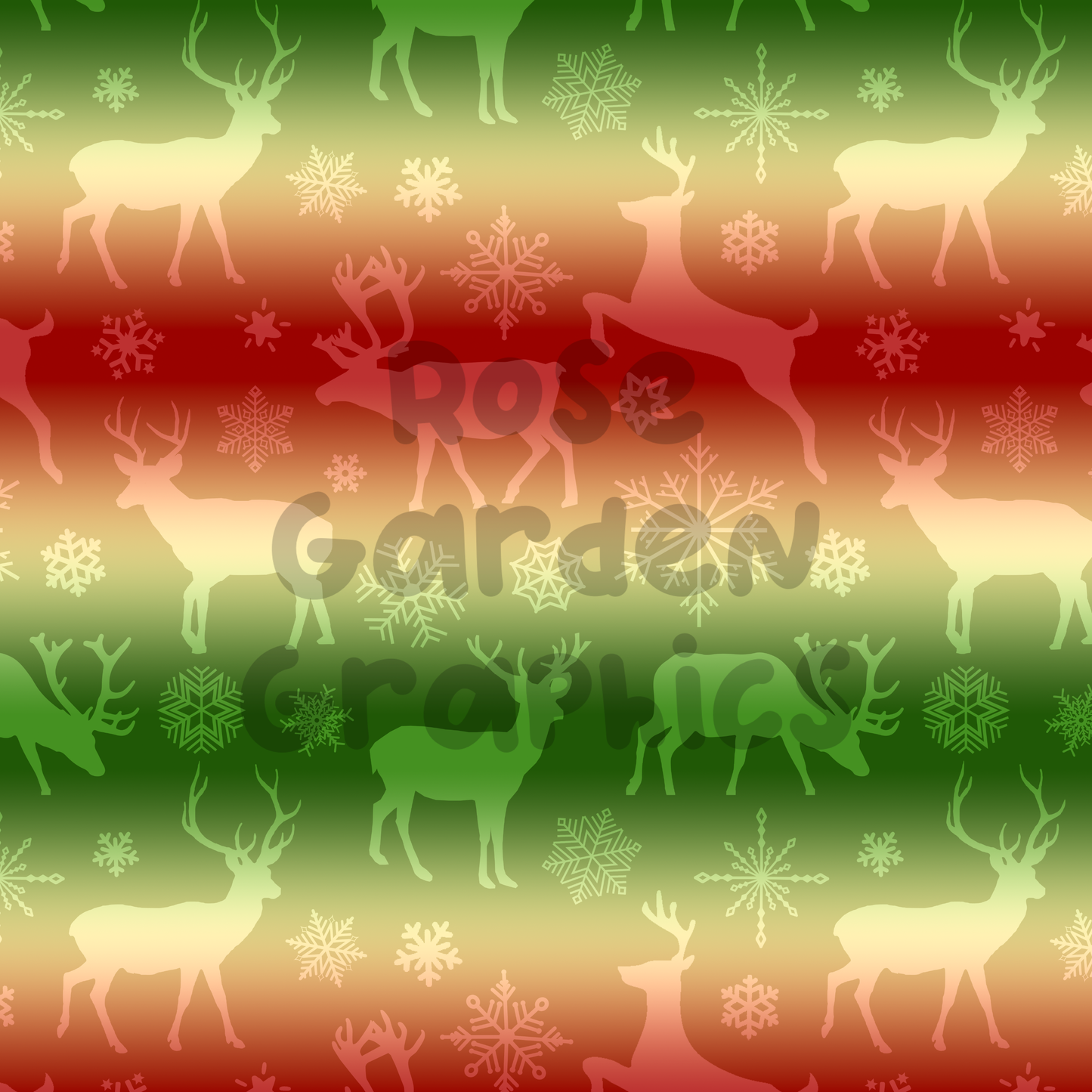 Reindeer Gradient Seamless Image