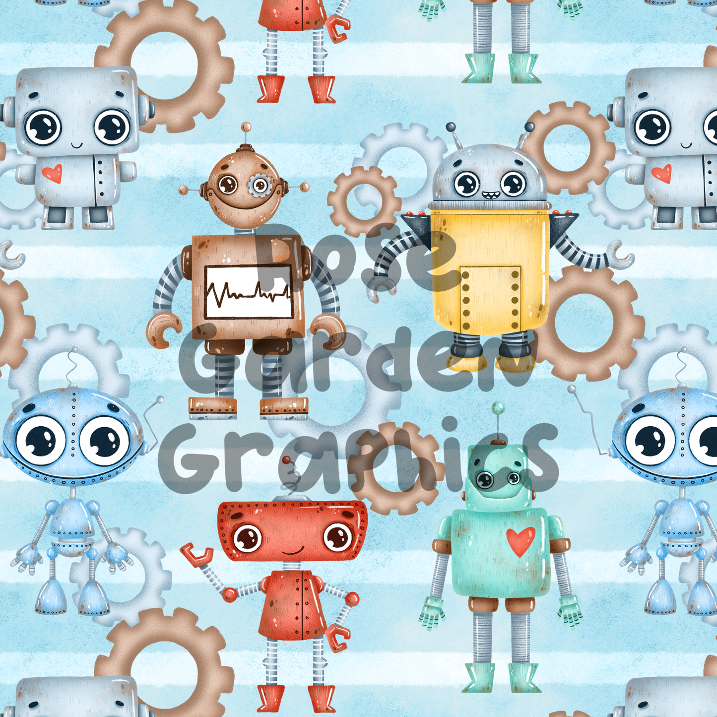 Imagen perfecta de acuarela de robot