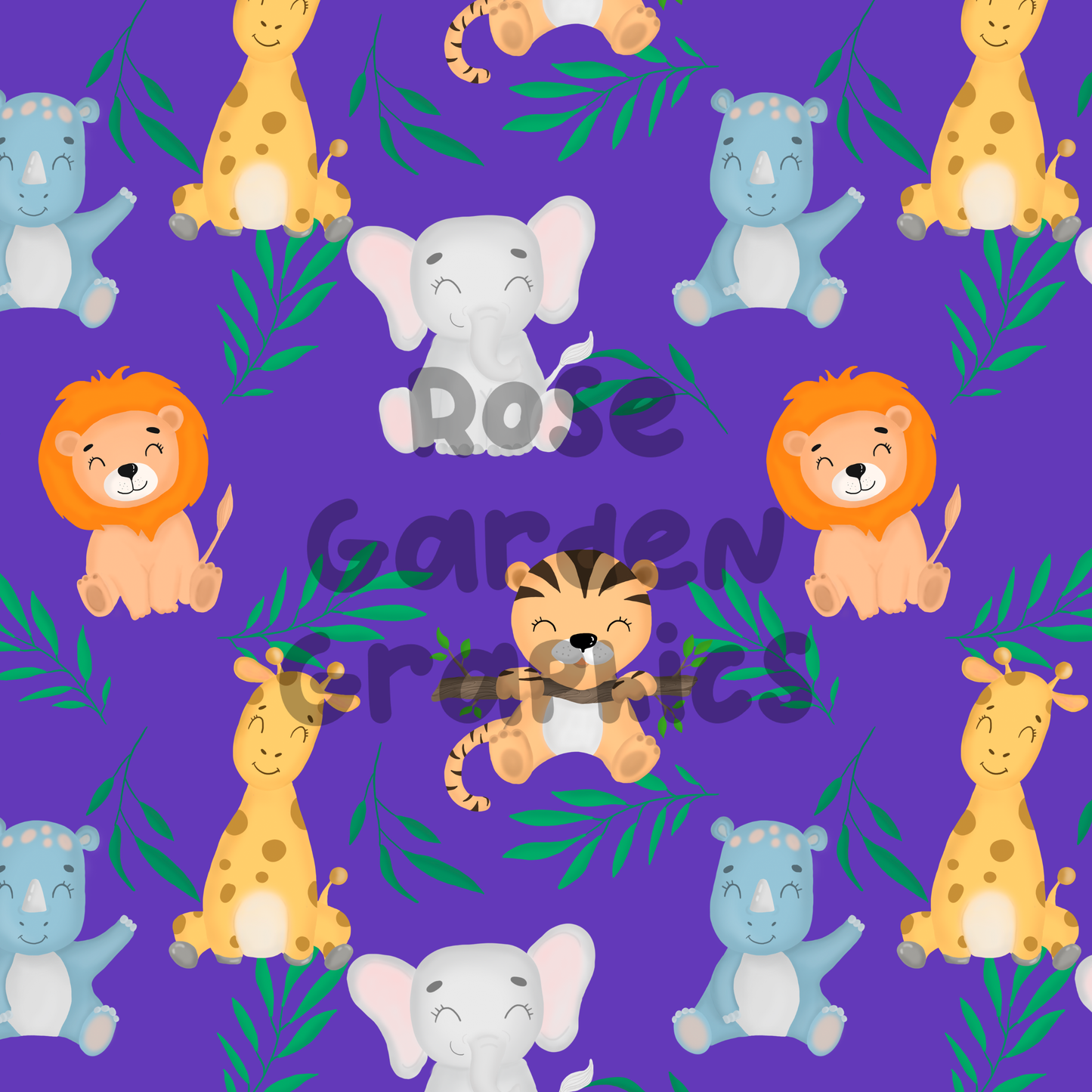 Letras De Animales Safari 3 Imágenes Sin Costuras