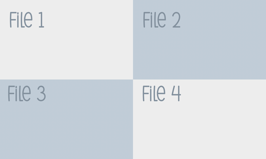 Multi-File 4-in-1 (Bummies Split) Yard File