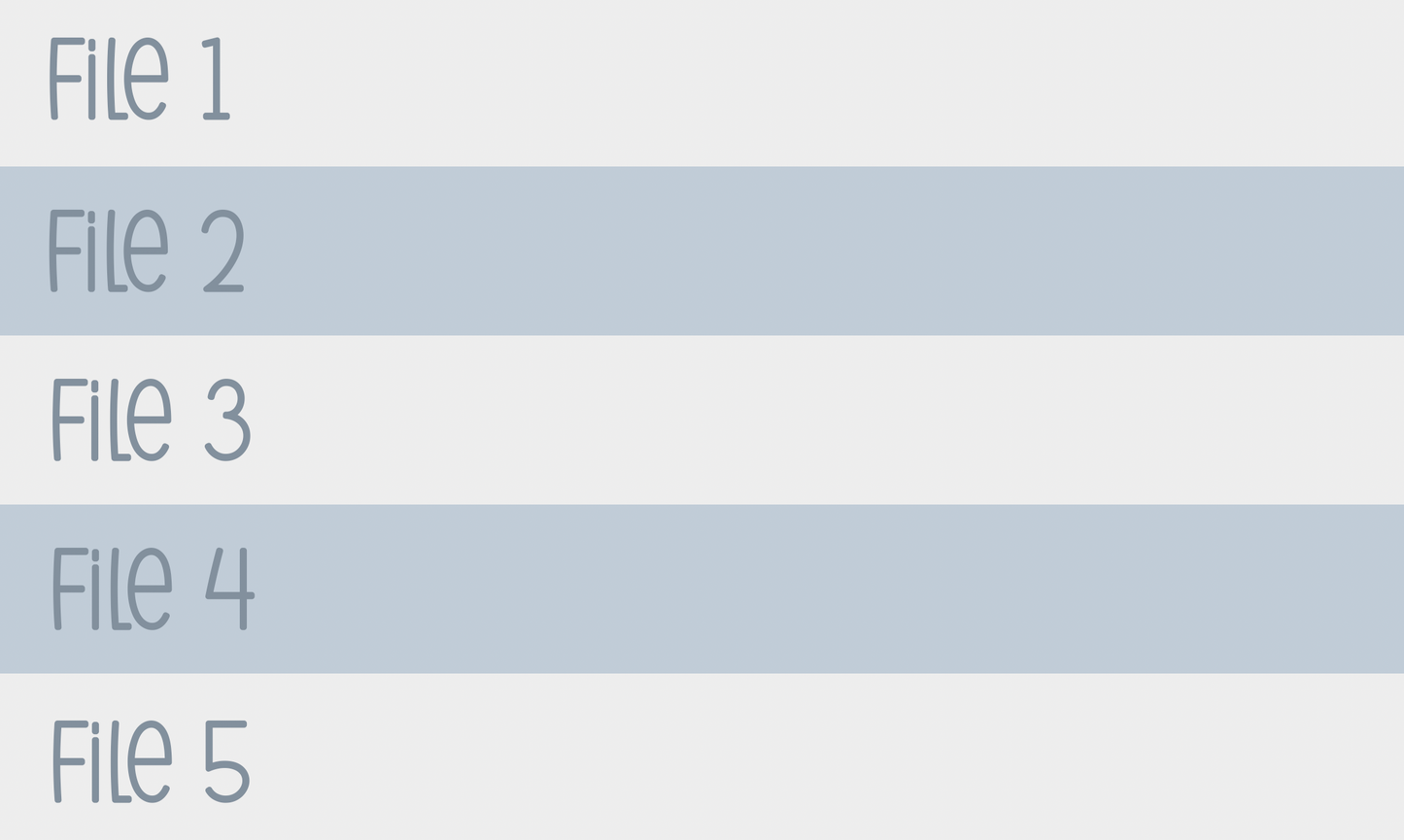 Archivo de yardas 5 en 1 de archivos múltiples