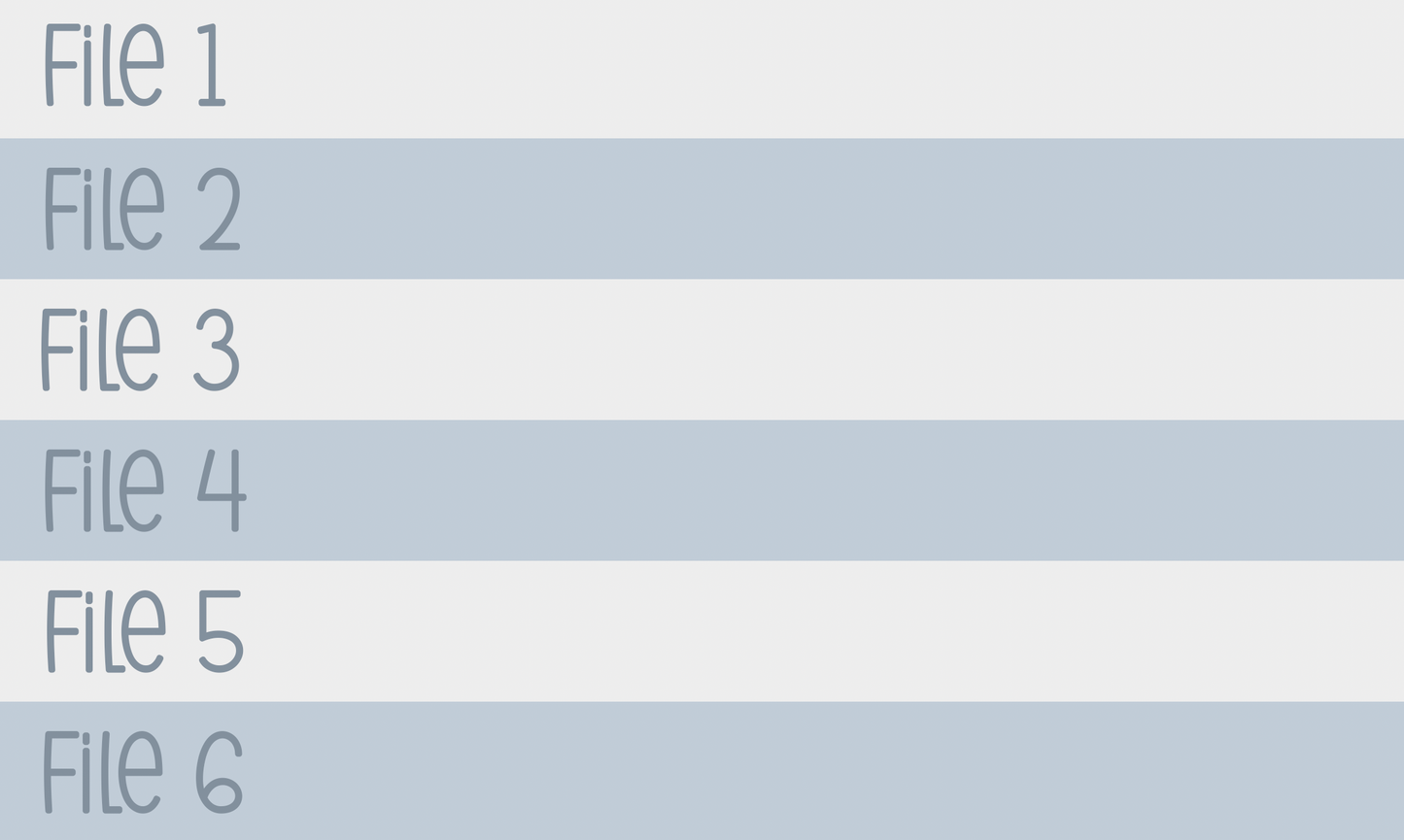 Archivo de yardas 6 en 1 de archivos múltiples