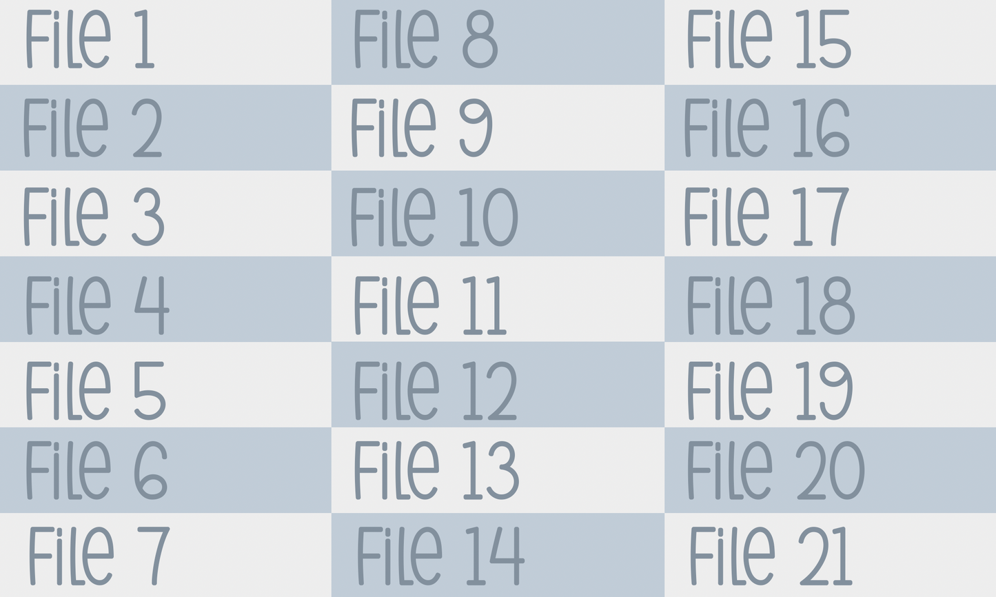 Archivo de yardas 21 en 1 de archivos múltiples