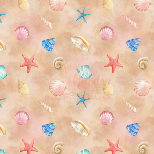 Seashells Seamless Image