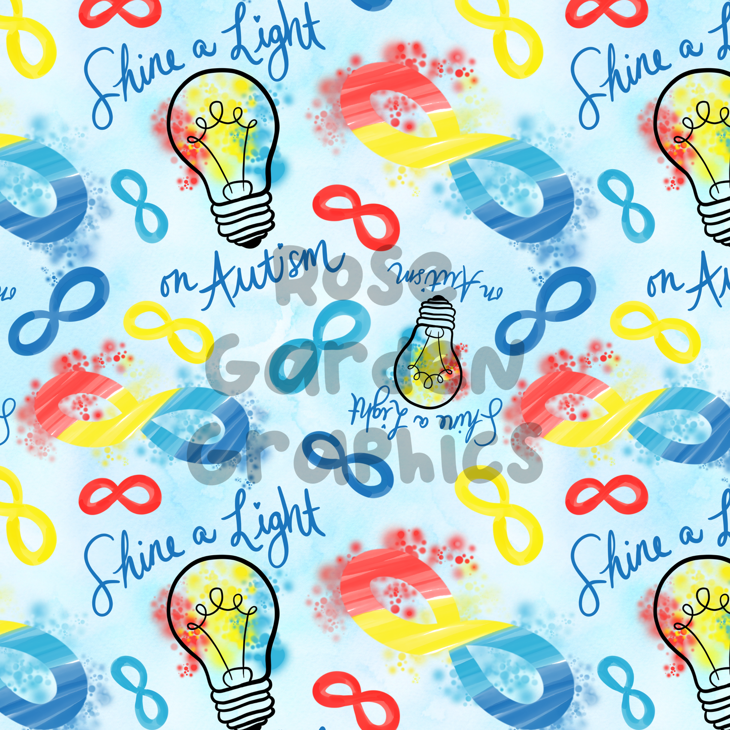 Aceptación del autismo "Ilumina el autismo" Imagen perfecta