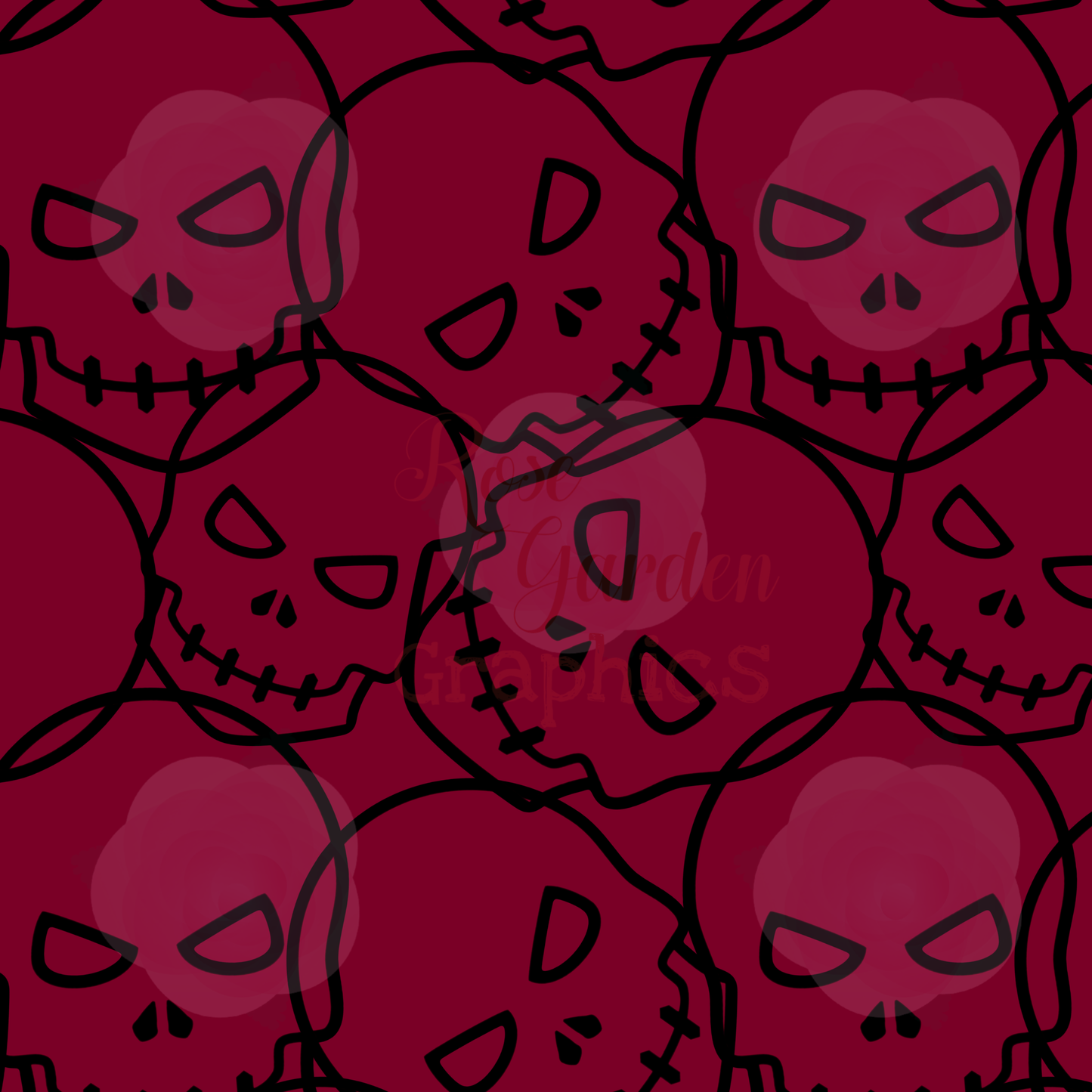 Skulls Seamless Images (Multiple Color Options)