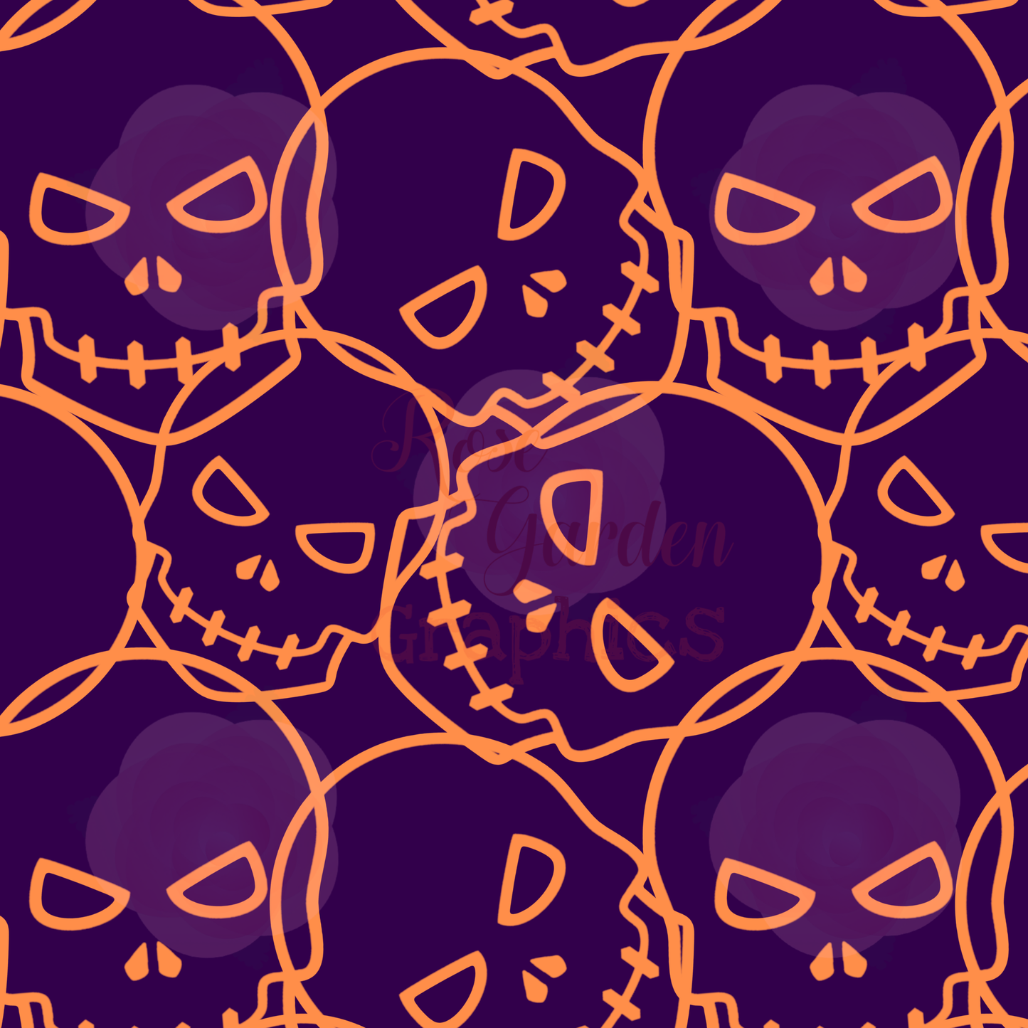 Skulls Seamless Images (Multiple Color Options)