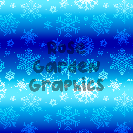 Snowflake Gradient Seamless Image
