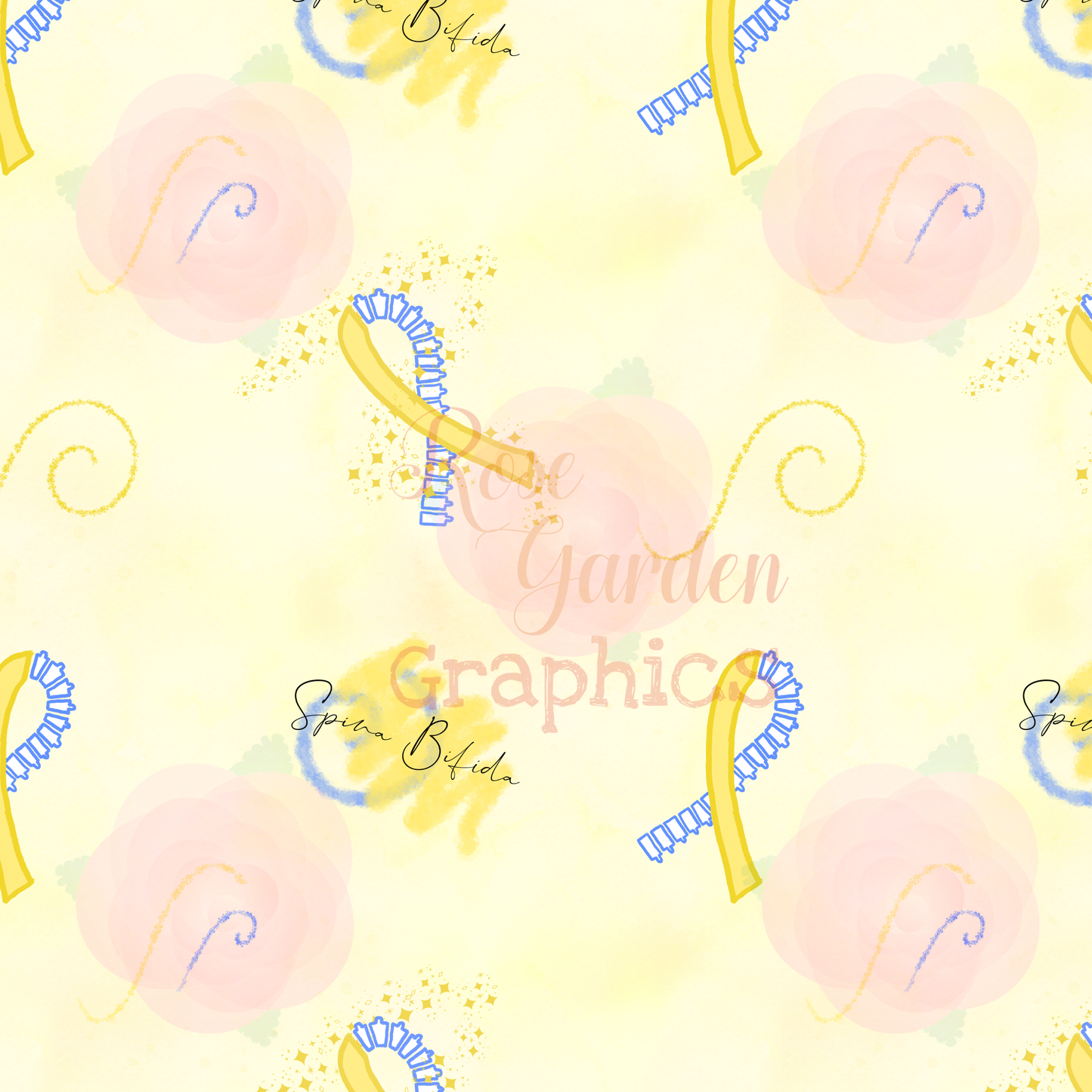 Spina Bifida Awareness Seamless Image