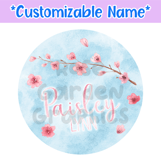 Spring Blossoms Custom Name PNG ($5 per name file)