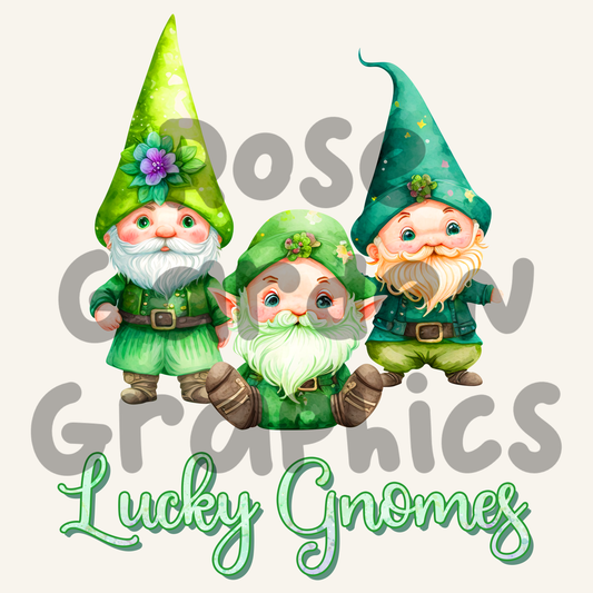 St. Patrick's Gnomes "Lucky Gnomes" PNG