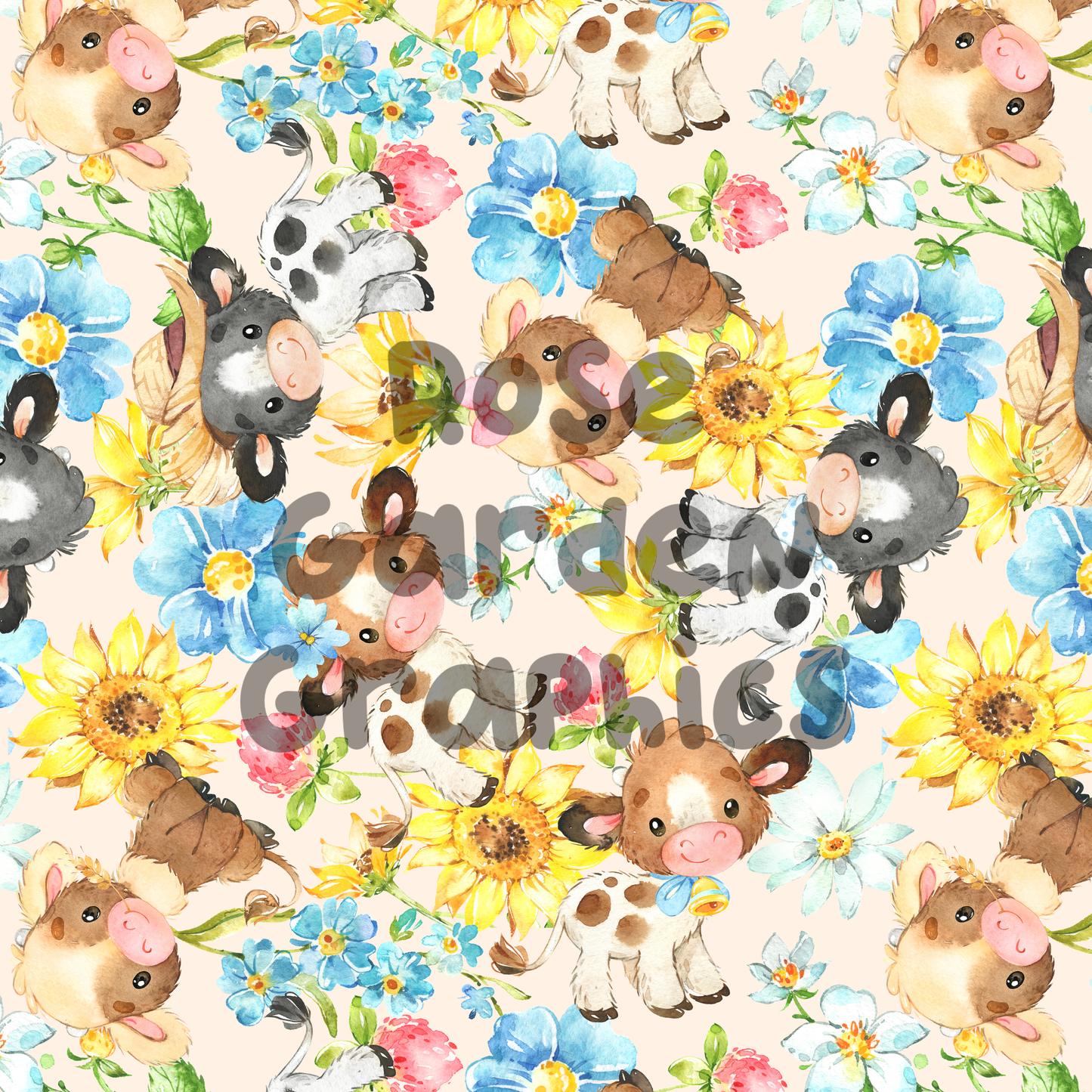 Imagen perfecta de vacas de libro de cuentos