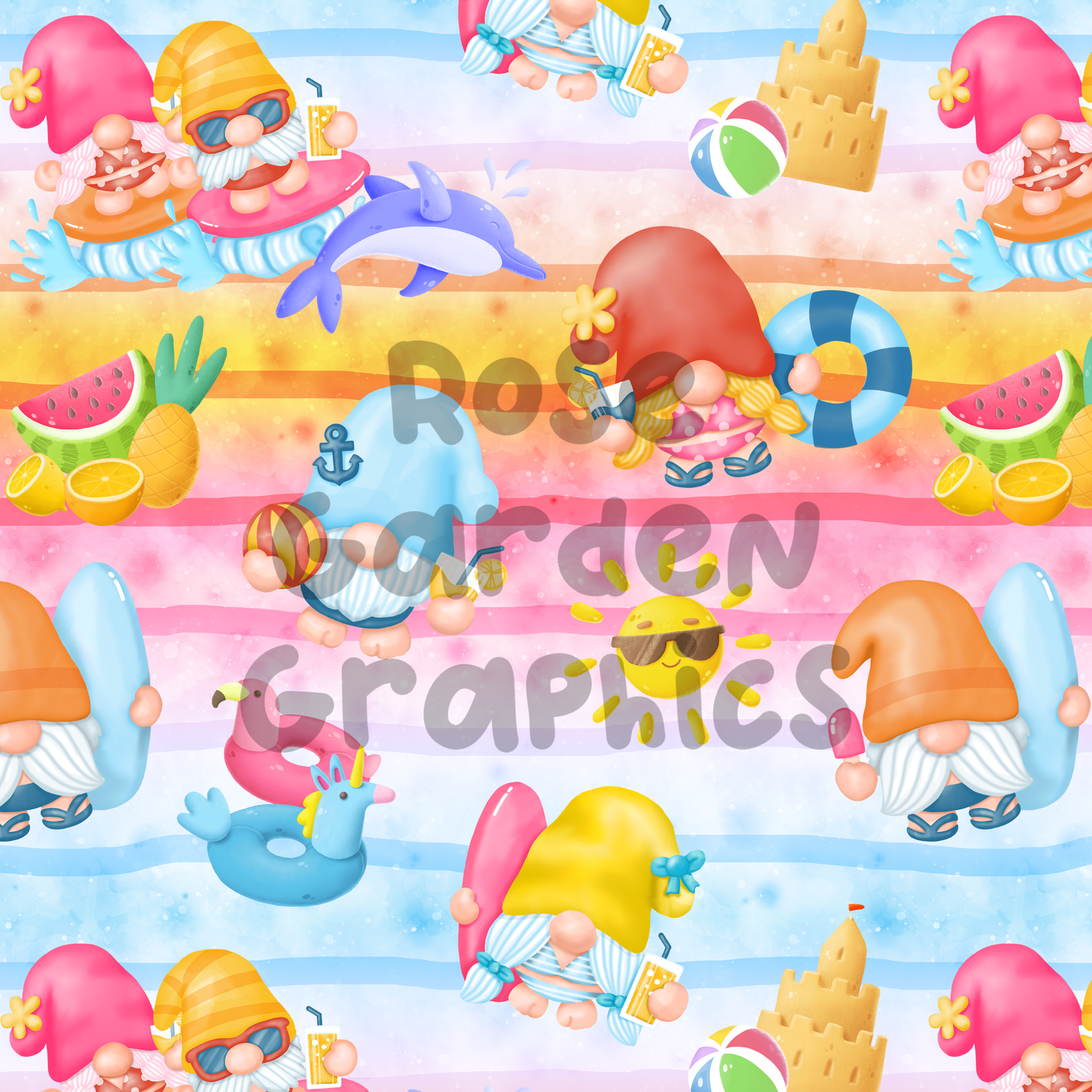 Imagen perfecta de gnomos de verano