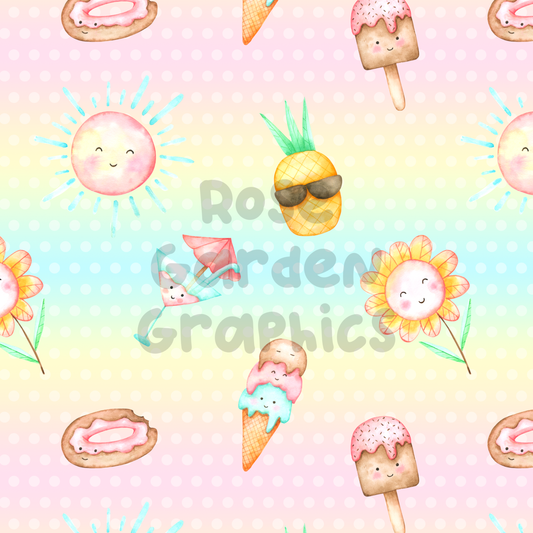 Summer Sweets Seamless Image
